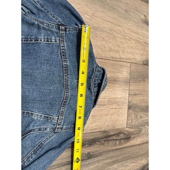 Tommy Hilfiger Baby Denim Jacket 12-18 Months Blue Jean Ruffle Button-Up - Picture 11 of 13